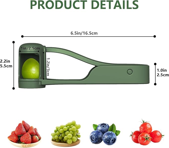 WhiteRhino Grape Cutter for Toddlers 1-3,Grape Slicer for Toddlers Grape Cutter Tool Cherry Tomato Strawberry Sandwich Cutter for Kids Lunch Accessories,Kitchen Gadget Grape Quarter
