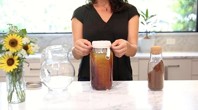 CoffeeSock ColdBrew Filter - GOTS Certified Organic Cotton Reusable Coffee Filter (CB64-01)