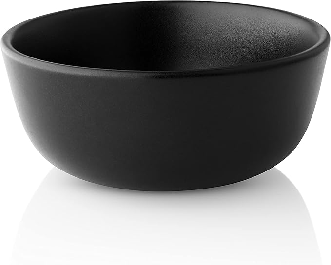 Eva Solo | Nordic Kitchen Bowl 0.15l Ø10cm | Dishwasher & Microwave Safe | Black Stoneware | Danish Design, Functionality & Quality | Set of 4 | Black
