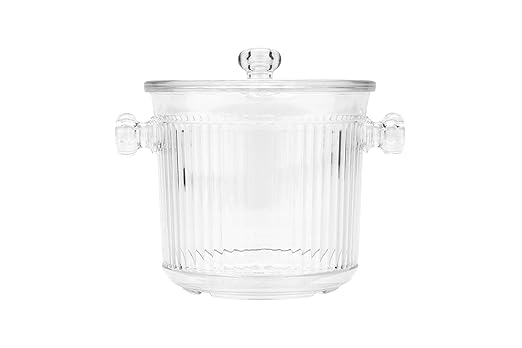 G.E.T. HI-2020-CL Cheers Break-Resistant Plastic Ice Bucket Lid Only, 2.5 Quart, Clear
