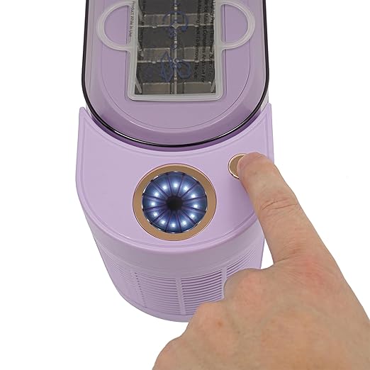 OUKANING Small Portable Ice Maker, 12V 120W Purple Mini Countertop Ice Maker, Compact Ice Machine for Car, Travel, Home