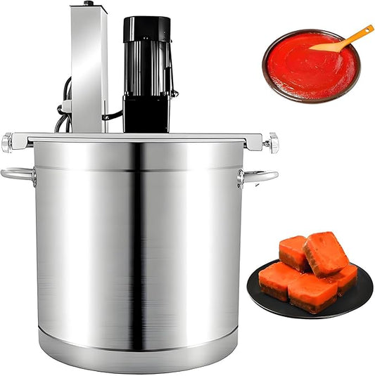 Automatic Pot Stirrer Mixer, 30L/40L/50L/60L Automatic Food Mixer, with 4-Blade Mixing Scraper, Stirring Speed Adjustable, for Making Jam, Sauce, and Soups. 40L