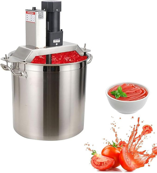 Electric Portable Mortar Mixer,Automatic Pot Stirrer for Cooking,Commercial Food Mixer,4 Blade Stirring Scraper,for Soup Chili Sauce Beverage Jam Porridge,90L