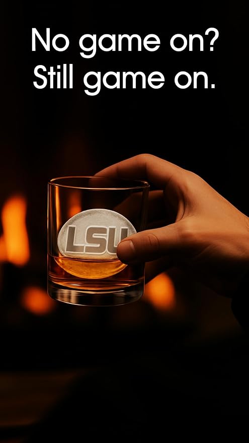 TEAM ICE - Collegiate Silicone Ice Cube Tray Collection - Large Silicone Ice Cube Mold for Whiskey & Cocktails, Durable Game Day Ice Mold for Fans & Tailgate Parties (Purple/Gold)
