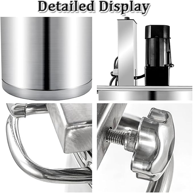 Automatic Food Mixer Pot Stirrer Mixer, 20L/25L/40L/60L/85L/145L/240L/360L Electric Mixer Machine Commercial Pot Seasoning Bottom Soup Sauce Stirrer - Adjustable Stirring Speed,25L