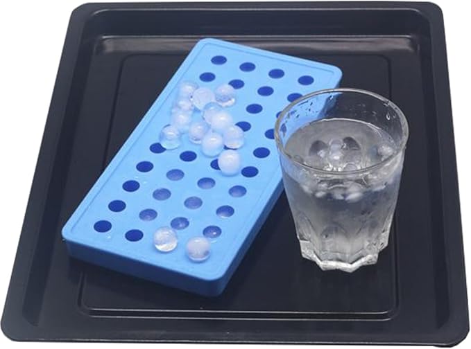 Mydio Mini Ice Ball Molds DIY Molds Tool for Candy pudding jelly milk juice Chocolate mold or Cocktails & whiskey particles (2 pack, Blue)