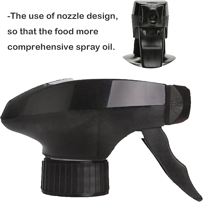 BIGWE Stainless Steel Olive Oil Sprayer Bottle, 17 Oz/500ml Sauce Vinegar Sprayer Dispenser, Water Sprayer Bottle,Kitchenware Tools for Cooking, Frying, BBQ and Grilling