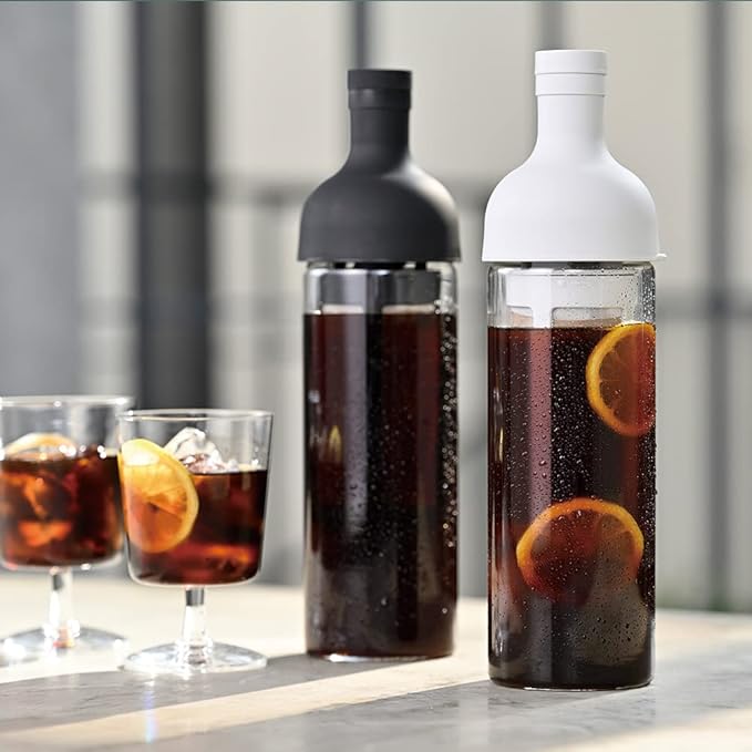 Hario Cold Brew Coffee Wine Bottle, 700ml, Pale Grey
