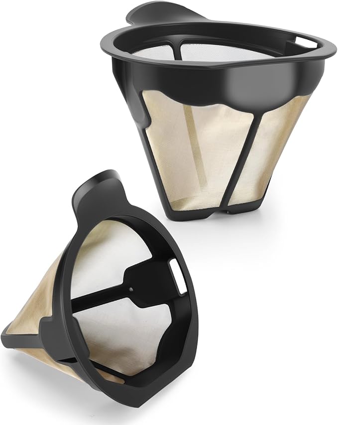 KEEPOW CM300 Coffee Filter Basket for Ninja, Reusable Permanent Coffee Pot Replacement for Ninja Coffee Maker CM300, CM305, CM371, CM400, CM360