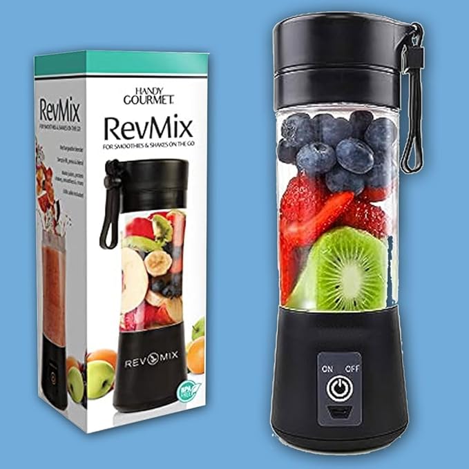 Handy Gourmet RevMix – for Smoothies and Shakes on The Go,Black