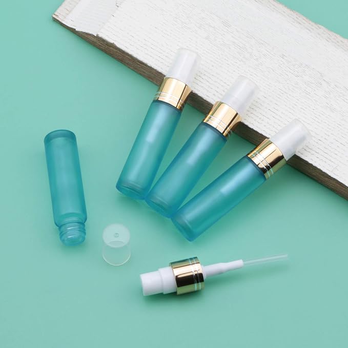 Ellbest 10PCS 10ml Glass Spray Bottle Refillable Fine Mist Spray Bottle with 5 Dropper & 10 Funnels, Small Travel Glass Perfume Container Leak-Proof Portable Atomizer for Perfume, Cosmetic Liquids