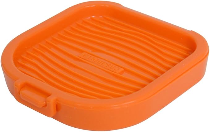 Casabella 4-1/2-Inch Square Silicone Microegg Cooker, Orange