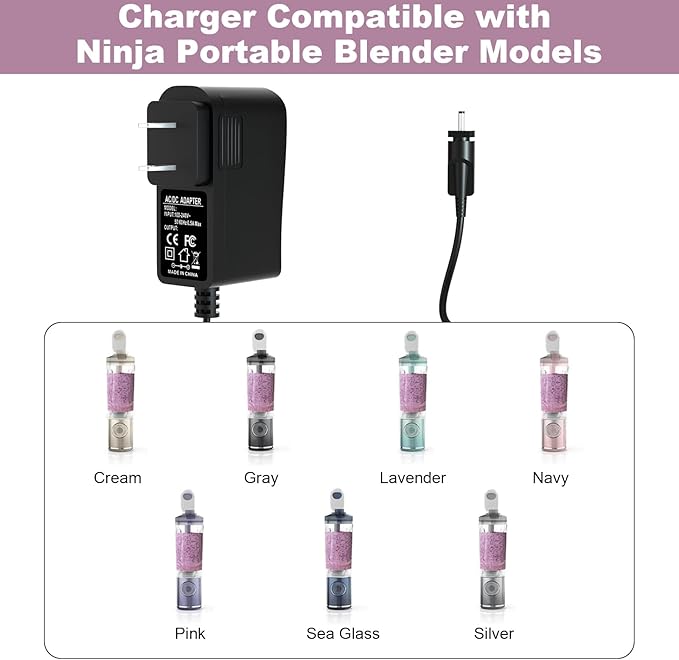 Charger for Ninja Blast Max Portable Blender Compatible with Ninja Blast Max BC251 Portable Blender Power Adapter Cord