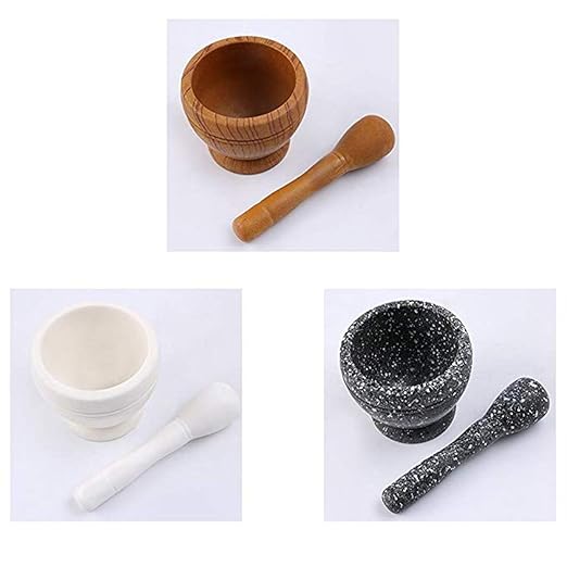 Garlic Press, Mortar and Pestle, Easy to Clean Mini Garlic Grinding Tool Kitchen Tool Food, Squeezer Garlic Press