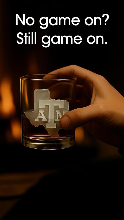 TEAM ICE - Texas A&M Silicone Ice Cube Tray - Large Silicone Ice Cube Mold for Whiskey & Cocktails, Durable Ice Tray for Game Day Drinks, College Logo Ice Mold for Fans & Tailgate Parties