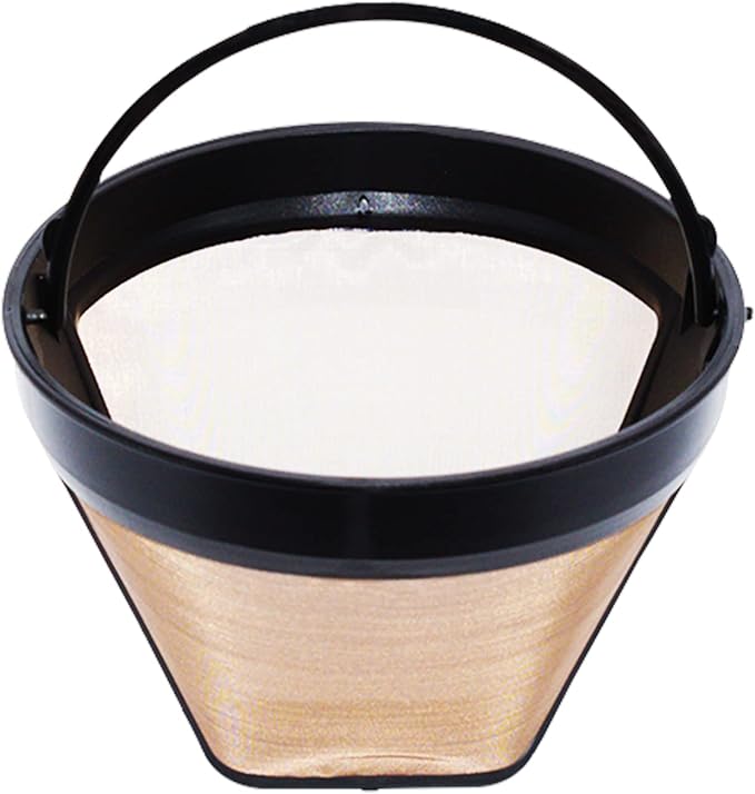 Delonghi Coffee Filter Replacement - Delonghi 5513200149 Coffee Filter - Espresso Machine and Coffee Maker Compatible - Reusable Gold Filter - 1 Count