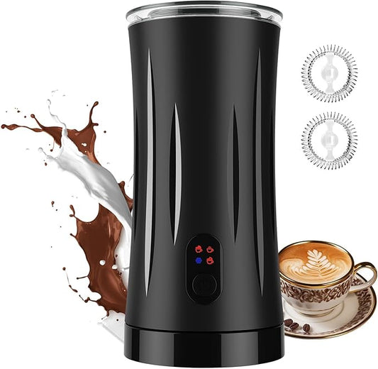 4-in-1 Milk Frother, Liksiy Milk Frother and Steamer, Auto Shut-Off Coffee Frother with Hot & Cold Foam, Quiet Design Frother Machine for Latte, Cappuccino, Macchiato