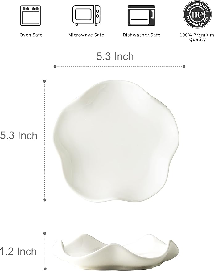 Miamolo Cute Spoon Rest for Stove Top, Ceramic Spoon Holder for Kitchen Counter, 5.3 Inches Coffee Spoon Holder Utensil Rest for Kitchen Gadget Cooking Gift Housewarming Wedding,Kitchen Decor, White