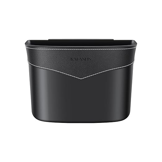 Car Trash Can Mini Trash Bin Garbage Organizer with Plastic Trash Bag Automotive Small Garbage Bin for Home Office Auto Vehicle Car Door Front Back Seat Storage Accessories (clip on trash can)