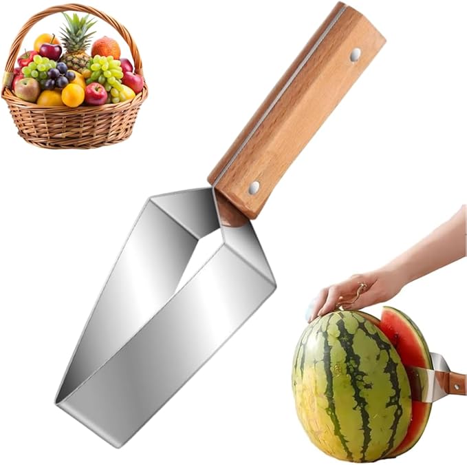 Triangle Watermelon Cutter, 2026 New Watermelon Cutter Slicer Tool, Watermelon Cutter Slice Tool,Stainless Steel Watermelon Slicer,Stainless Steel Multifunctional Fruit Slicing And Meat Divider (1PCS)