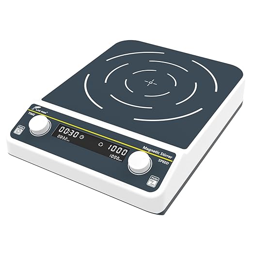 LAB FISH Digital 30L Magnetic Stirrer (30000ML) Large Capacity 1300PRM Magnetic Mixer 10.2"X10.2" Stir Plate W/Timer for Lab