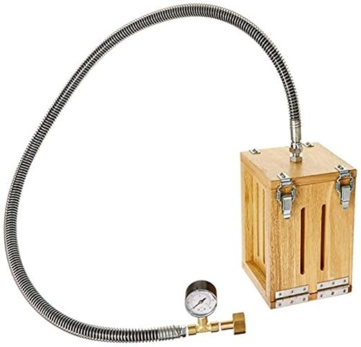 SCILOGEX Portable Dry Ice Maker – 7.0" x 3.2" x 4.3" – Includes Pressure Hose & Gauge – Makes 1kg Dry Ice Block in 1 Minute – Fast Laboratory Solid CO2 Production