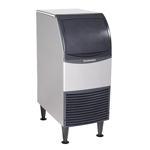 Scotsman UN1215A-1 15" Air-Cooled Nugget Undercounter Ice Maker Machine with 36 lb. Storage Capacity, 119 lbs/Day, 115v, NSF