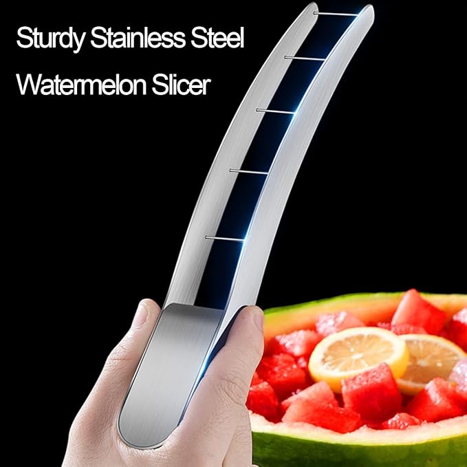 Watermelon Cutter Slicer Cut Watermelon Into Cubes Knife Melon Baller for Kitchen Gadgets Useful Cool Tool