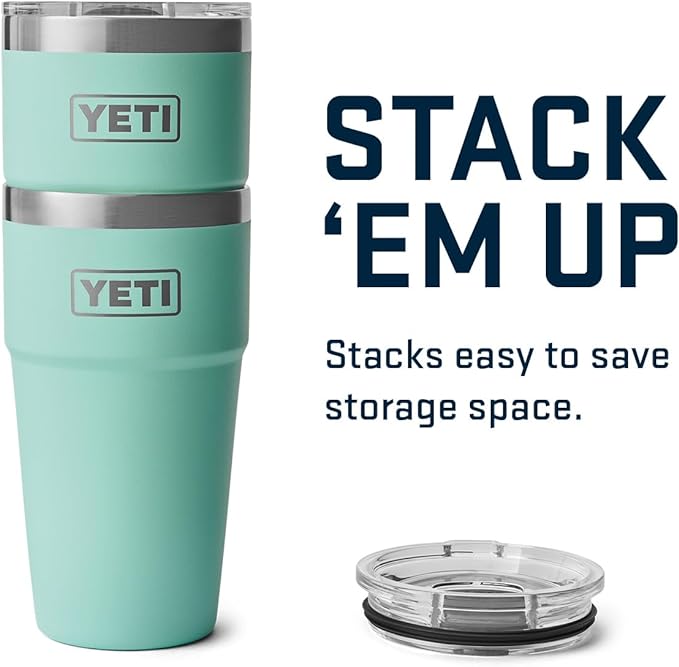 YETI Rambler 20 oz Stackable Tumbler, Stainless Steel, Vacuum Insulated with MagSlider Lid