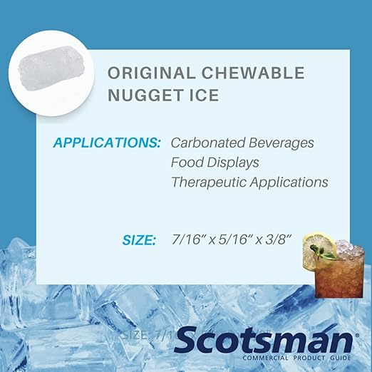 Scotsman UN1520A-1 20" Air-Cooled Nugget Undercounter Ice Maker Machine with 57 lb. Storage Capacity, 167 lbs/Day, 115v, NSF