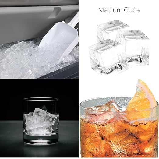 Scotsman UC2724MA-1 24-Inch Air-Cooled Cube Undercounter Ice Maker Machine with 80 lb. Storage Capacity, 282 lbs/Day, 115v, NSF