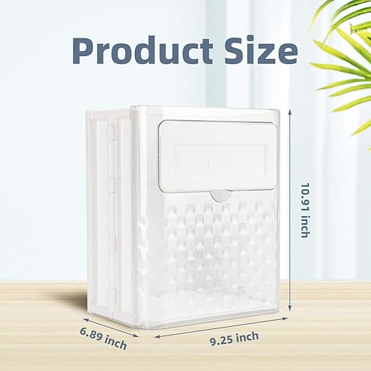 Hanging Kitchen Trash can, Foldable Transparent Trash can, can be Used for cabinets/Cars/bedrooms/bathrooms
