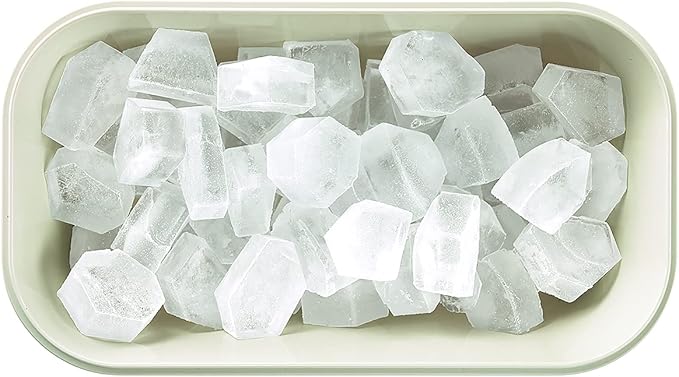Lékué Ice Box | White | Ice Cube Tray For Freezer With Lid & Bin | Made With 100 Percent Platinum Silicone | Elegant And Retro Style Ice Cubes | For Cocktails, Ice Tea & Coffee And More |