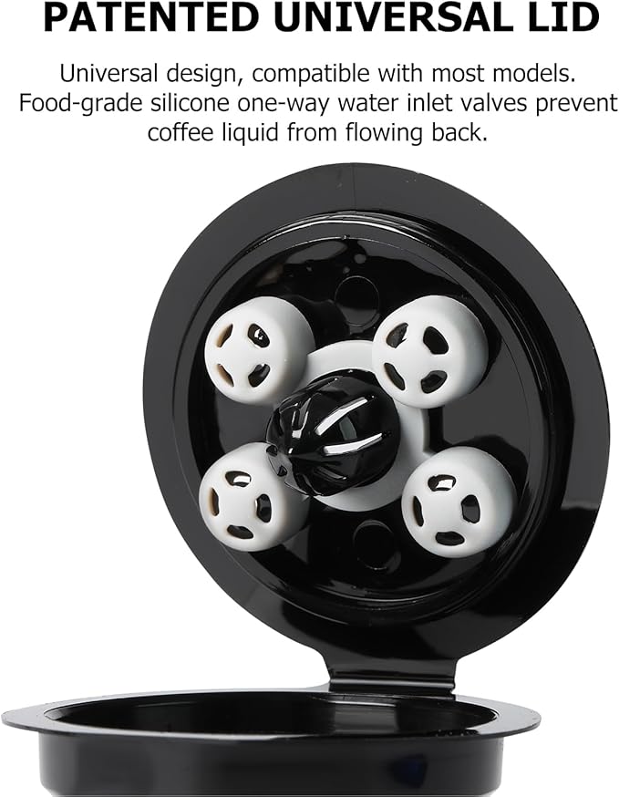 Reusable K Cups for Keurig, 4-Pack Refillable Coffee Pods with 5 Holes, Compatible with Keurig K Supreme, K Slim, K-Duo Gen2, K-Brew Chill (MultiStream Technology)
