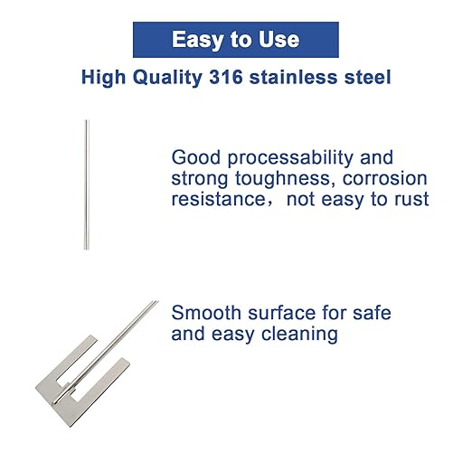 ONiLAB 18900498 316L Stainless Steel Grand Anchor Stirrer,100mm Stirrer Diameter, 8 mm Shaft Diameter, 600 mm Shaft Length