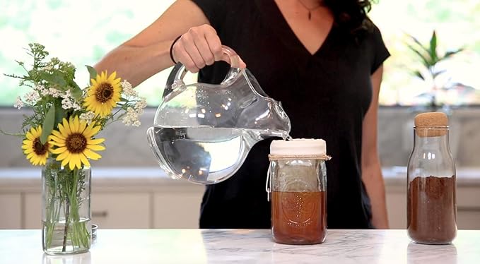 CoffeeSock 'The Original' Reusable Organic Cotton Coffee Filters - Made to fit 32 ounce quart mason jar (1 Filter) - Made in the USA - Ultra-Durable 1 Year Filter Set - Eco-Friendly Compostable Cloth