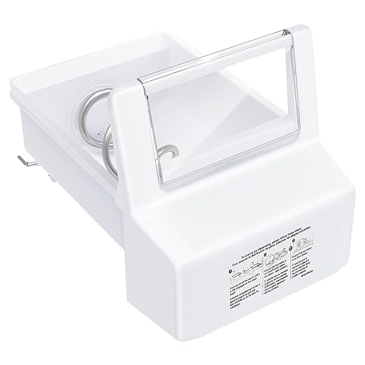 Upgraded WPW10558423 Refrigerator Ice Bucket For Whirlpool Ice Maker Replacement Parts W10558423 Whirlpool Ice Bin Replacement WRS325FDAM04 WRS325FDAM02 WRS325SDHZ WRS315SDHZ Ice Makers Tray Container
