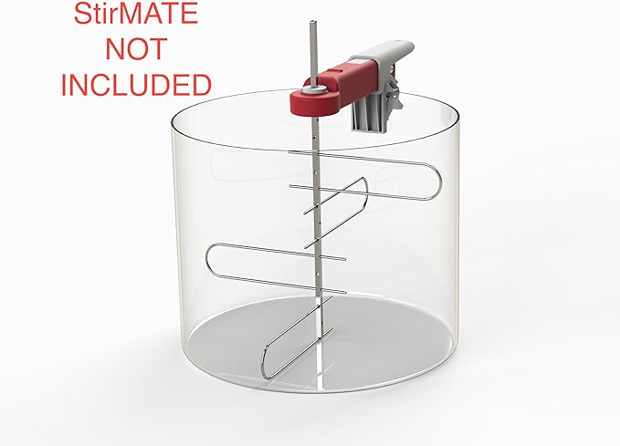 StirMATE OMNI-XL Stainless Steel Stirrer attachment for up to 5-Gallon pots.