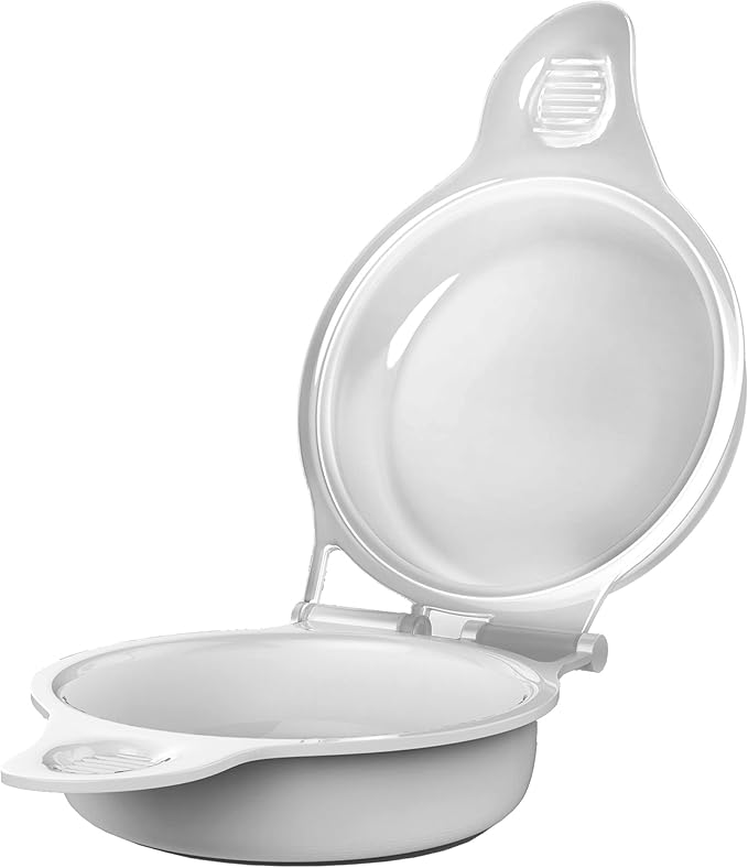 Microwave Egg Maker, a Healthy Breakfast Cooking Utensil - Kitchen Essentials, Easy to Make- Holds Up to Two Eggs and Cooks in 45 Seconds