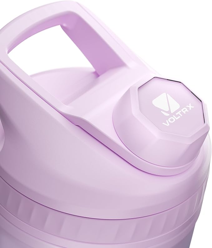 VOLTRX ChillMix Shaker Bottle Insulated Stainless Steel - USB C Rechargeable Electric Protein Shake Mixer, Shaker Cups for Protein Shakes and Meal Replacement, Aurora Fade, 16 oz