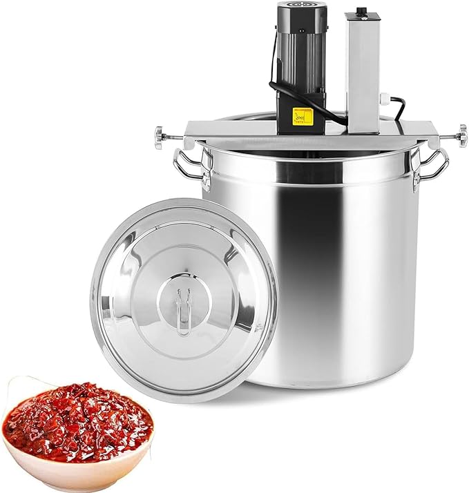 Automatic Pot Stirrer Mixer, Electric Jam Mixer with Adjustable Stirring Speed and 4 Blade Stirring Scraper for Restaurant, Food Factory, and Home Cooking