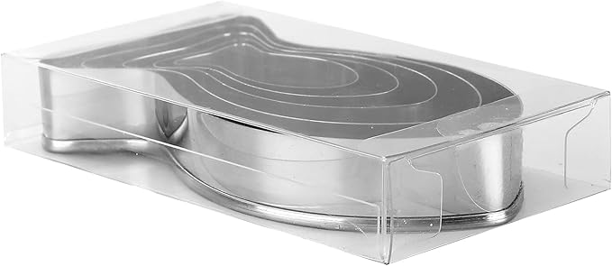 Fish Cookie Cutters Set of 5 – Food Grade Stainless Steel Sandwich Cutters & Biscuit Molds for Kids, Cat Food Mold – Sturdy for Cookies, Cake, Fruit – Sizes 1.57" to 4.13"
