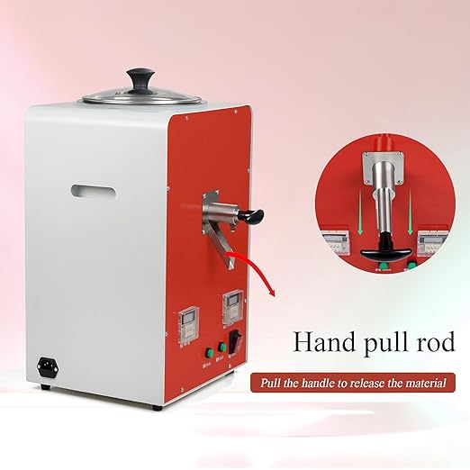 EustomA Agar Gel Mixer,5L Stirrer Machine for Melting and Mixing Duplicating with Visible Window Mini Automatic Dental Lab Equipment