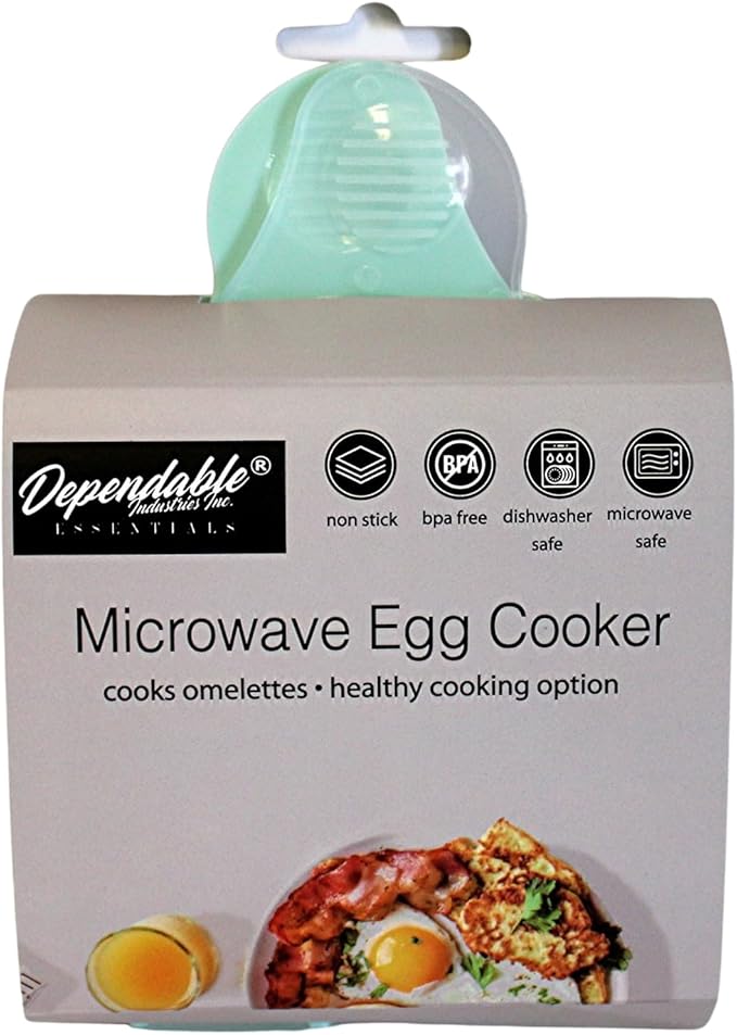 Microwave Egg Cooker for Sandwiches & Omelets – BPA-Free Microwave Egg Poacher, Fried Egg Maker, Omelet Maker, & Scrambled Egg Cooker – Cooks 2-3 eggs in less then 2 minutes Breakfast Maker by Dependable Industries Inc. Essentials