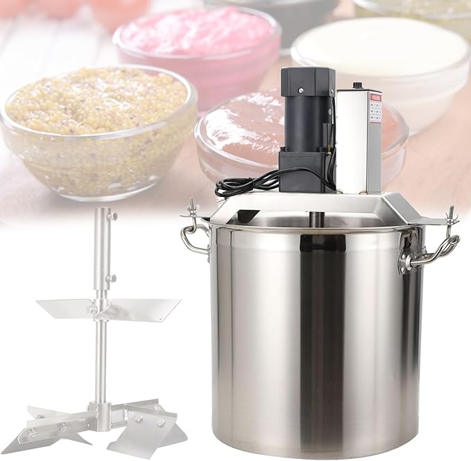 Automatic Food Mixer Pot Stirrer Mixer, 20L/25L/40L/60L/85L/145L/240L/360L Electric Mixer Machine Commercial Pot Seasoning Bottom Soup Sauce Stirrer - Adjustable Stirring Speed