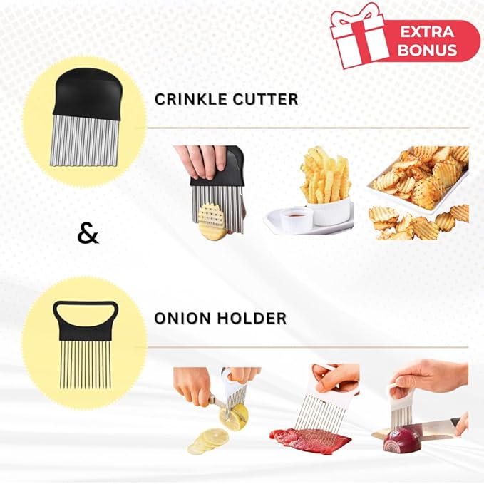Stainless Steel Double-Sided Cutting Board – Large Non-Toxic Chopping Board with Mesh Design, Wheat Straw Side, Food-Grade 304, Non-Slip, Juice Groove, Onion Holder, Crinkle Cutter
