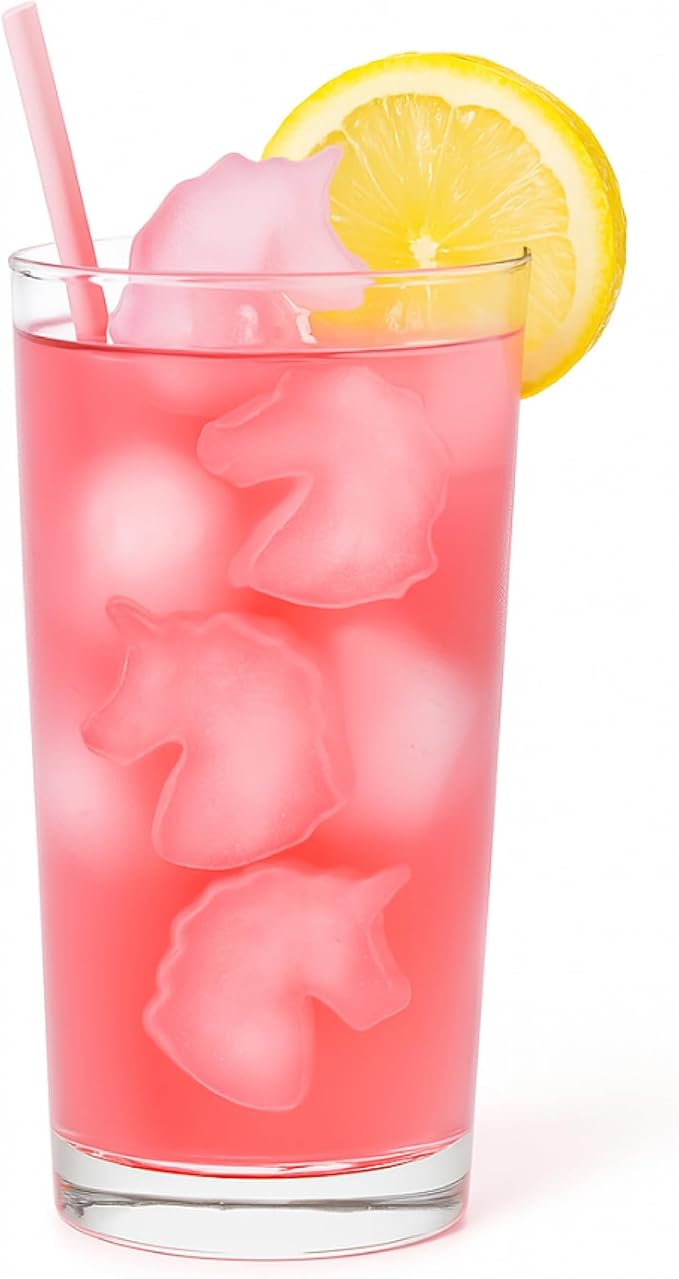 HIC Kitchen Silicone Unicorns Ice Cube Tray, Non-Stick, Makes 10 Unicorns