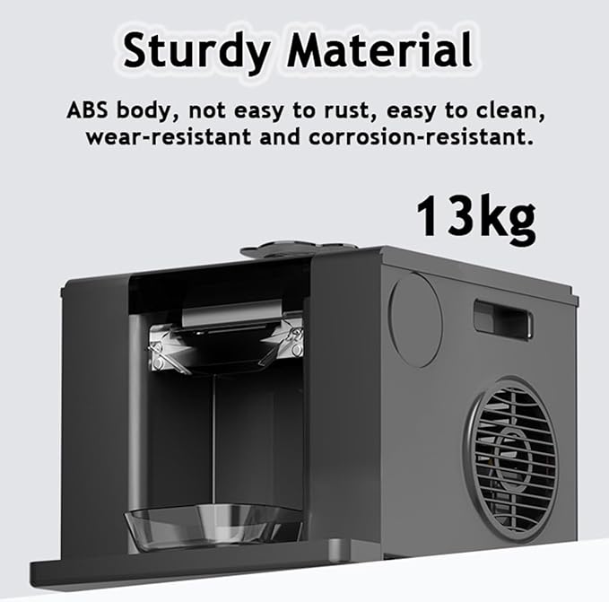 Snowflake Ice Machine - 280W Snowflake Crusher Machine 60kg/24h - Intelligent Control Snow Ice Maker Electric Ice Crusher for Bar Cocktails/Milk - Commercial/Home,White
