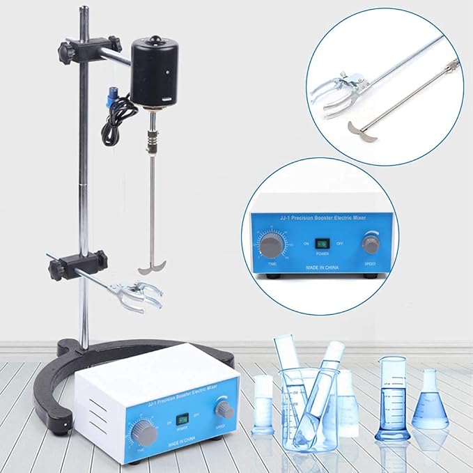 Electric Overhead Stirrer Mixer Lab Overhead Stirrer High Accuracy Blender 3000 RPM 110V (100W)