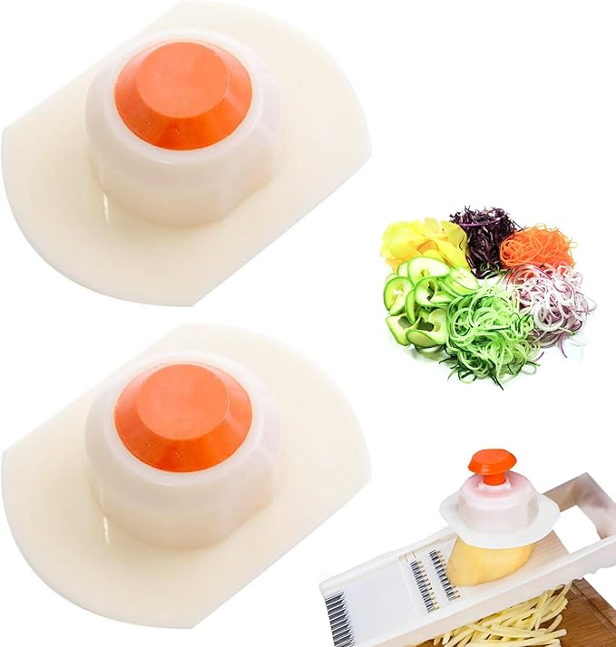 2Pcs Finger Guards for Cutting Food Anti Cut Onion Slicer Holder with Non Slip Grip for Vegetable Slicer Grater Cutting